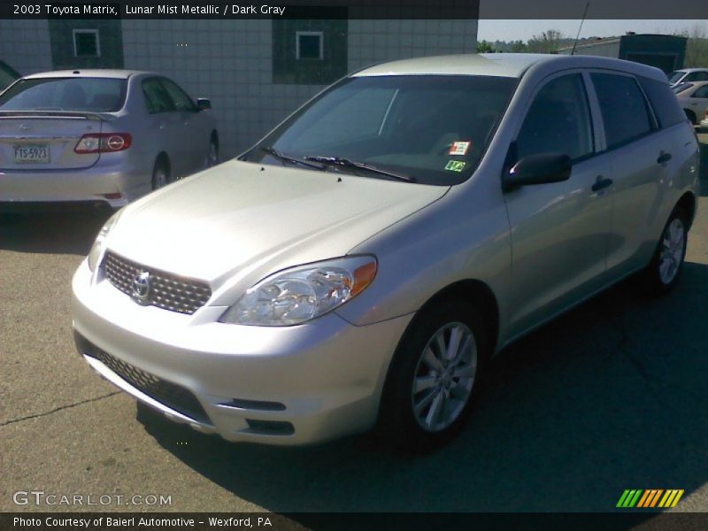 Lunar Mist Metallic / Dark Gray 2003 Toyota Matrix