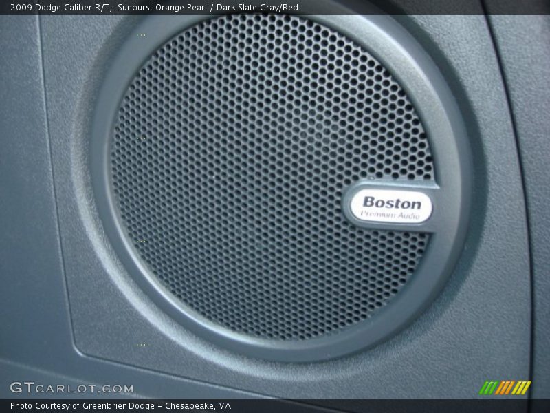 Sunburst Orange Pearl / Dark Slate Gray/Red 2009 Dodge Caliber R/T