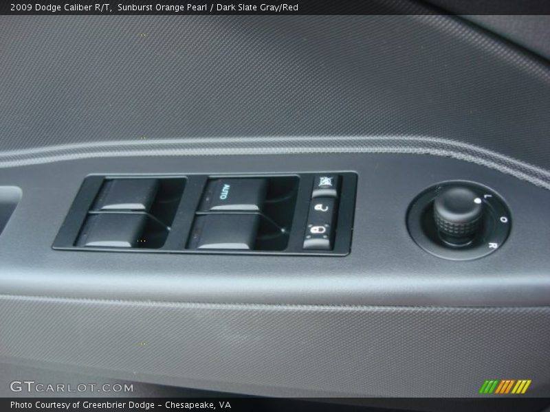 Sunburst Orange Pearl / Dark Slate Gray/Red 2009 Dodge Caliber R/T