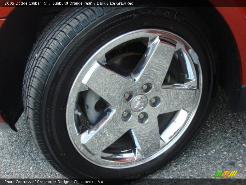 Sunburst Orange Pearl / Dark Slate Gray/Red 2009 Dodge Caliber R/T