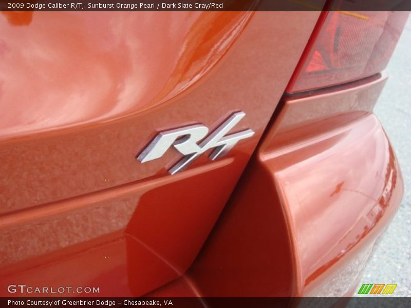 Sunburst Orange Pearl / Dark Slate Gray/Red 2009 Dodge Caliber R/T