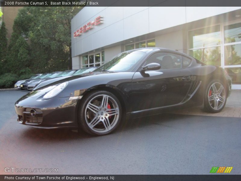 Basalt Black Metallic / Black 2008 Porsche Cayman S