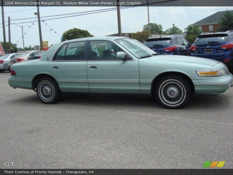 Medium Willow Green Metallic / Light Graphite 1996 Mercury Grand Marquis GS