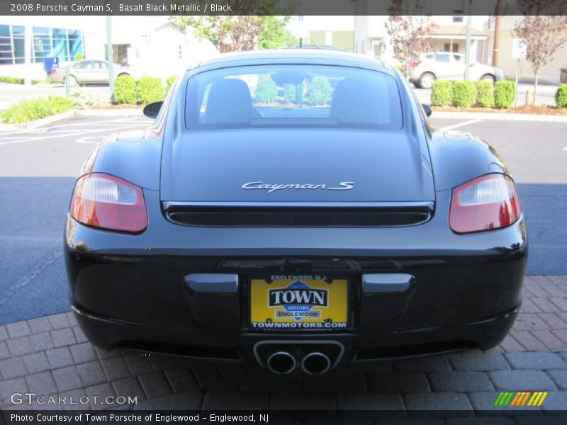 Basalt Black Metallic / Black 2008 Porsche Cayman S