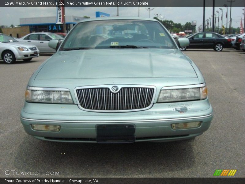 Medium Willow Green Metallic / Light Graphite 1996 Mercury Grand Marquis GS