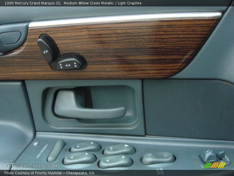Medium Willow Green Metallic / Light Graphite 1996 Mercury Grand Marquis GS