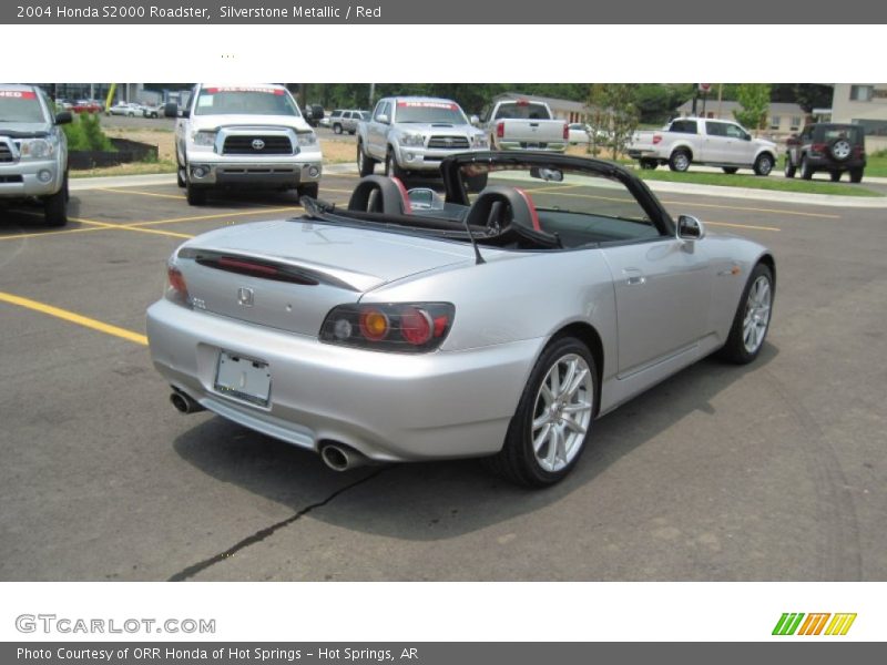 Silverstone Metallic / Red 2004 Honda S2000 Roadster