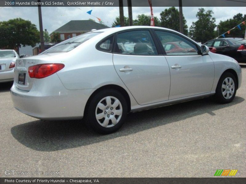 QuickSilver Metallic / Gray 2008 Hyundai Elantra GLS Sedan