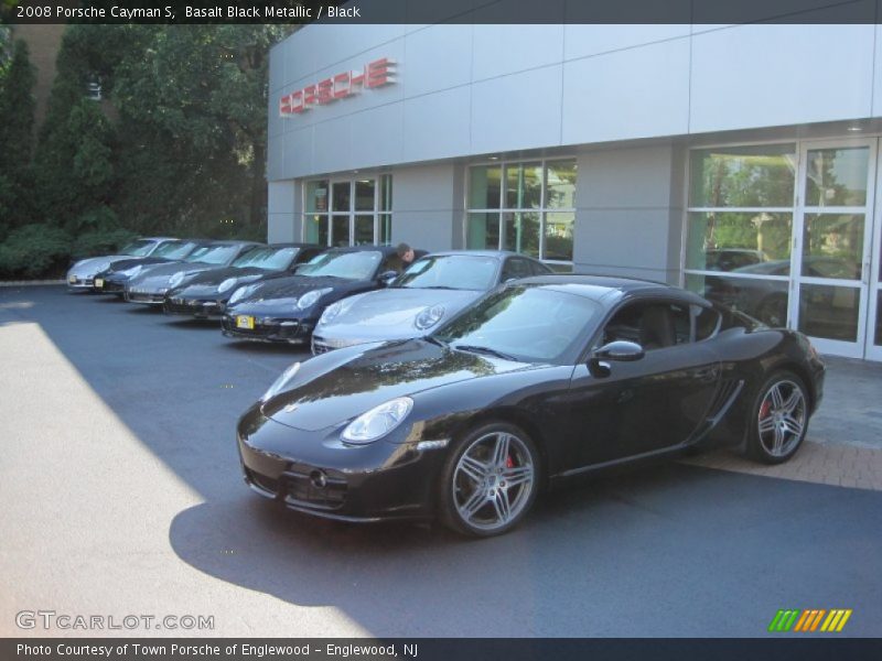 Basalt Black Metallic / Black 2008 Porsche Cayman S