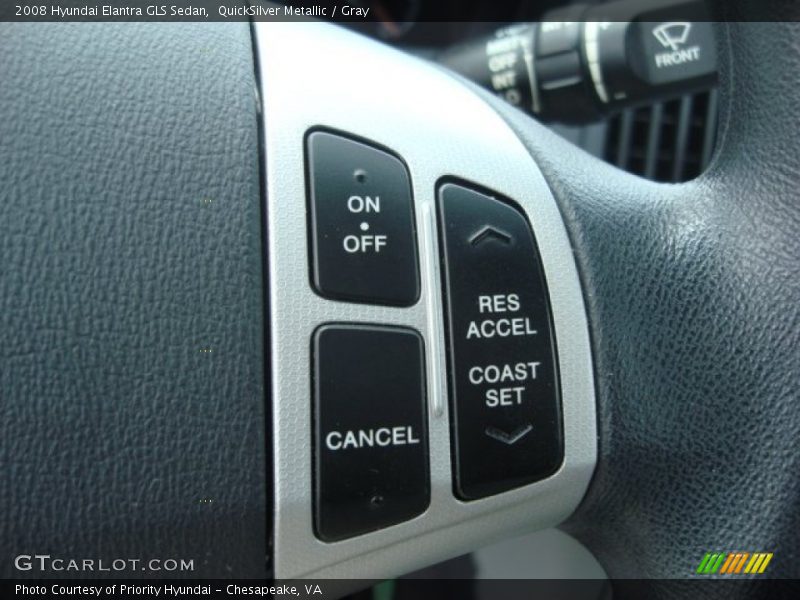 QuickSilver Metallic / Gray 2008 Hyundai Elantra GLS Sedan