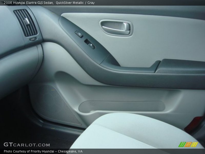 QuickSilver Metallic / Gray 2008 Hyundai Elantra GLS Sedan