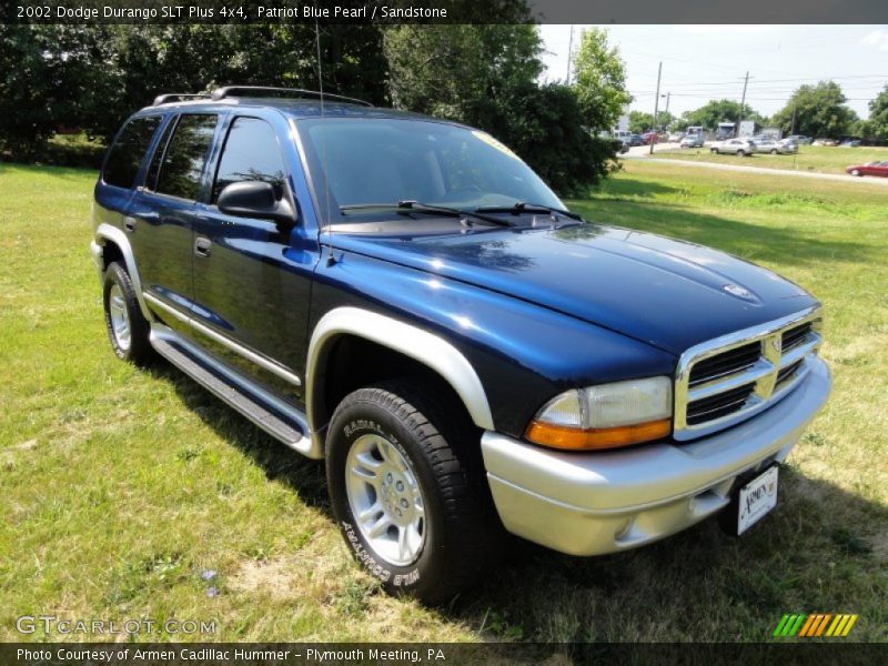 Patriot Blue Pearl / Sandstone 2002 Dodge Durango SLT Plus 4x4