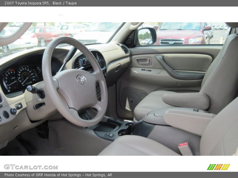 Black / Taupe 2007 Toyota Sequoia SR5