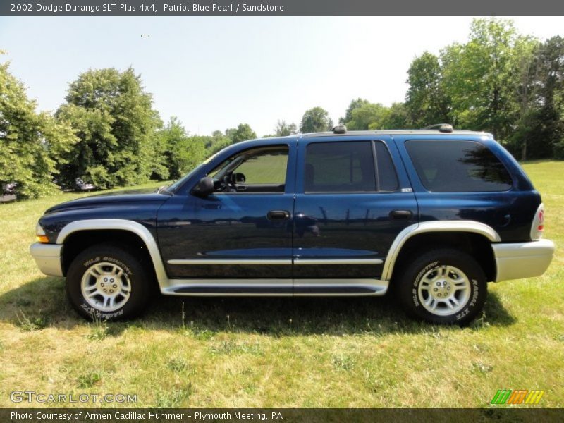 Patriot Blue Pearl / Sandstone 2002 Dodge Durango SLT Plus 4x4