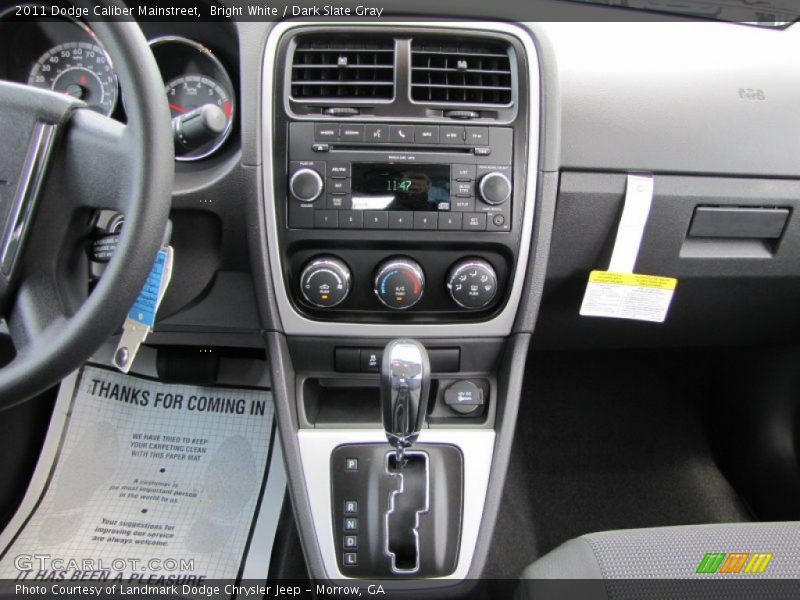 Bright White / Dark Slate Gray 2011 Dodge Caliber Mainstreet