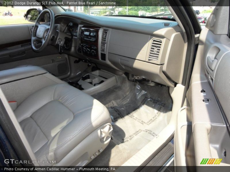 Patriot Blue Pearl / Sandstone 2002 Dodge Durango SLT Plus 4x4