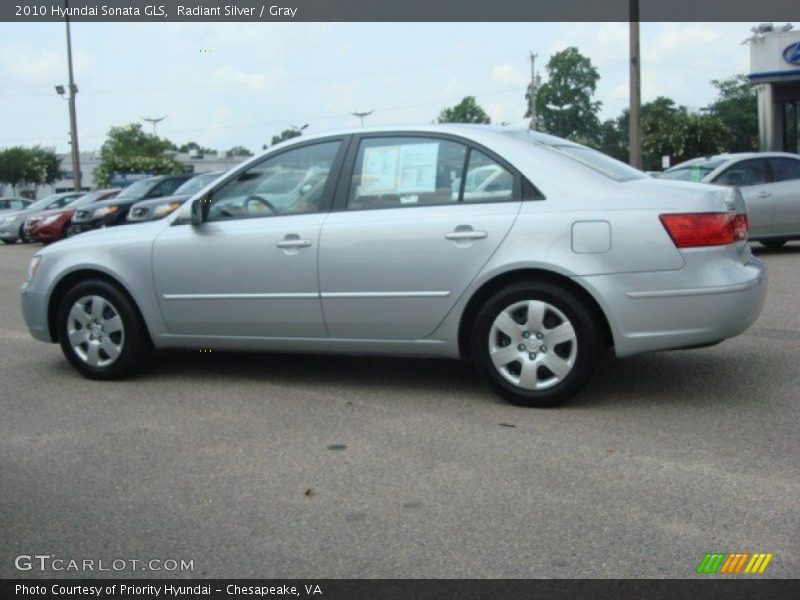 Radiant Silver / Gray 2010 Hyundai Sonata GLS