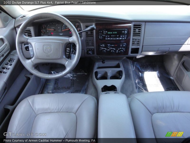 Patriot Blue Pearl / Sandstone 2002 Dodge Durango SLT Plus 4x4