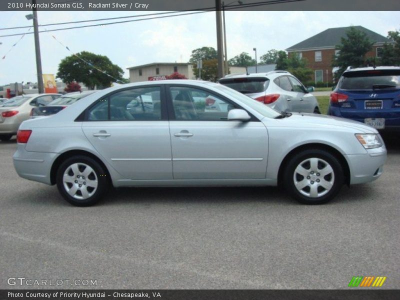 Radiant Silver / Gray 2010 Hyundai Sonata GLS