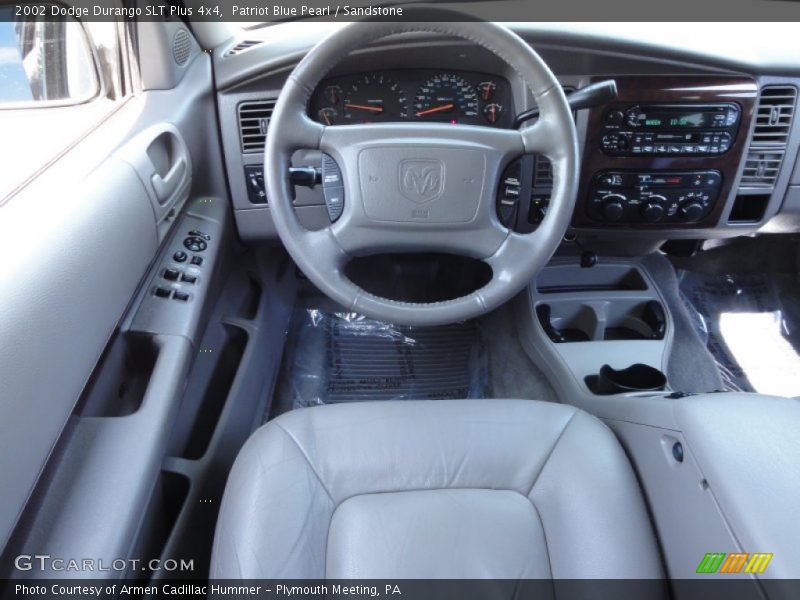 Patriot Blue Pearl / Sandstone 2002 Dodge Durango SLT Plus 4x4