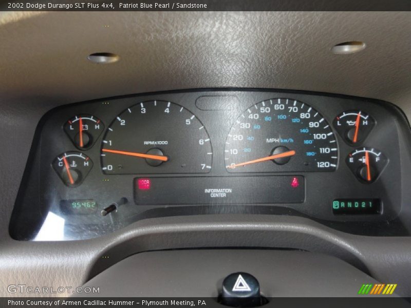  2002 Durango SLT Plus 4x4 SLT Plus 4x4 Gauges