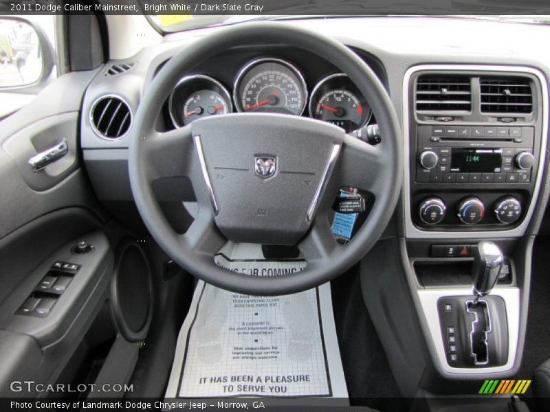 Bright White / Dark Slate Gray 2011 Dodge Caliber Mainstreet