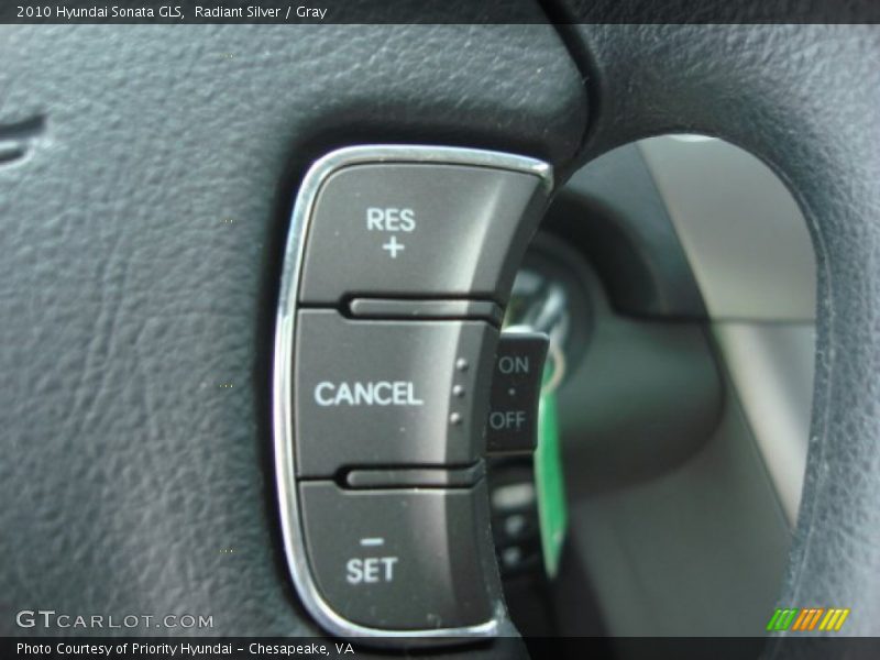 Radiant Silver / Gray 2010 Hyundai Sonata GLS