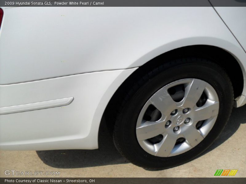 Powder White Pearl / Camel 2009 Hyundai Sonata GLS