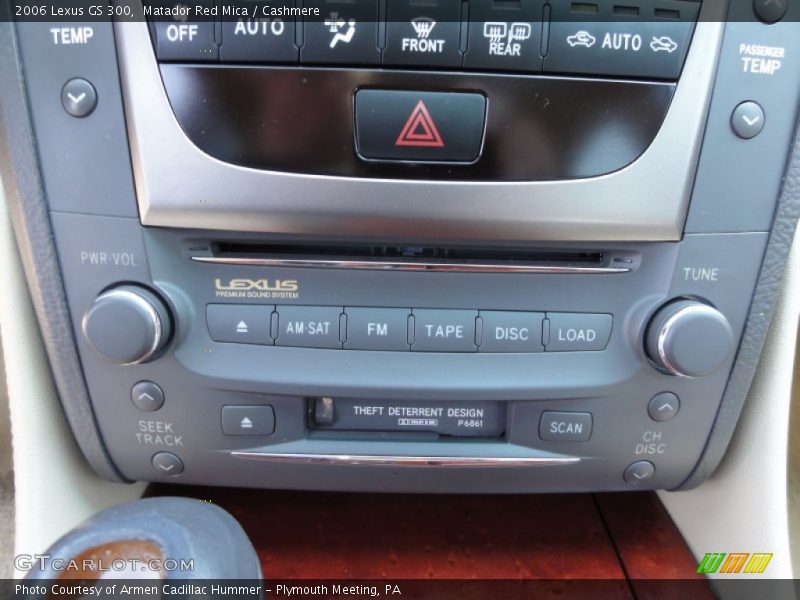 Matador Red Mica / Cashmere 2006 Lexus GS 300