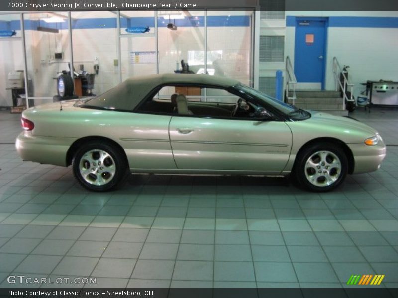 Champagne Pearl / Camel 2000 Chrysler Sebring JXi Convertible