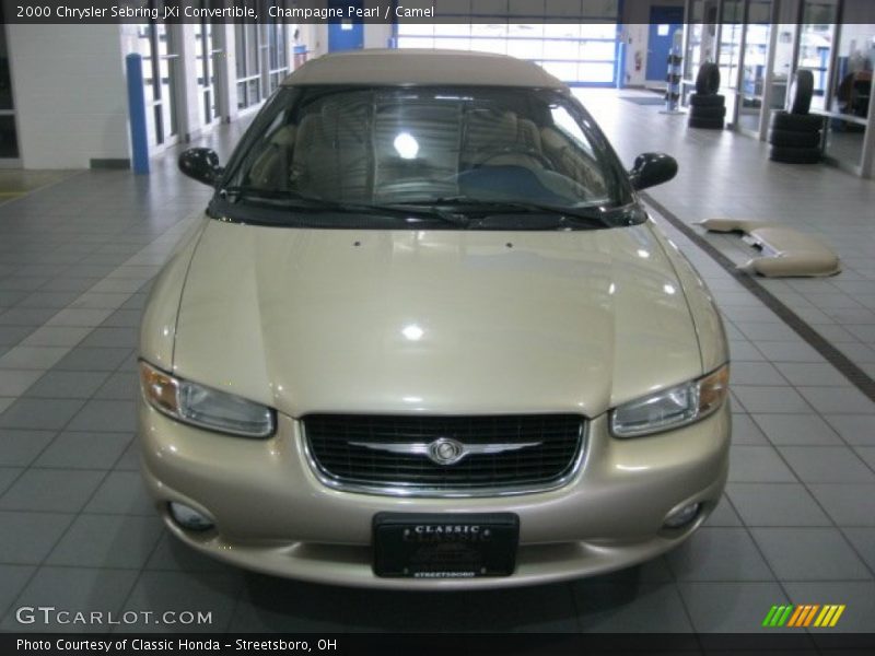 Champagne Pearl / Camel 2000 Chrysler Sebring JXi Convertible