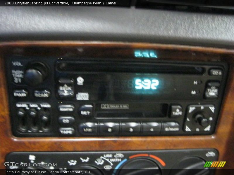 Champagne Pearl / Camel 2000 Chrysler Sebring JXi Convertible