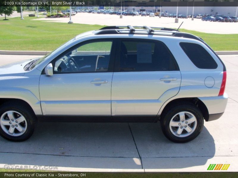 Bright Silver / Black 2009 Kia Sportage EX V6