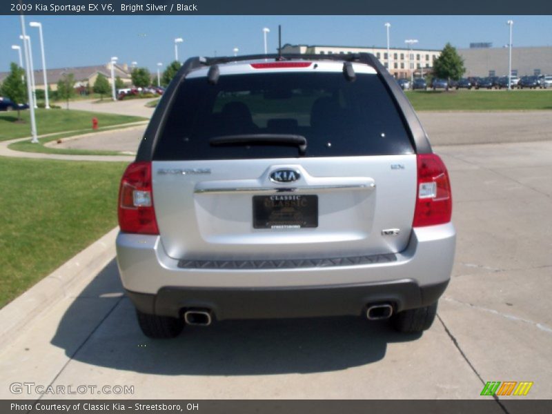 Bright Silver / Black 2009 Kia Sportage EX V6