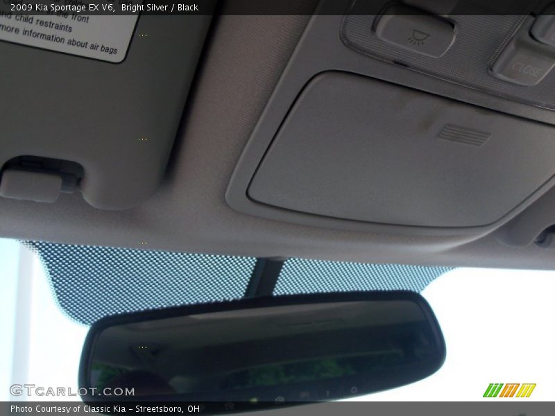 Bright Silver / Black 2009 Kia Sportage EX V6