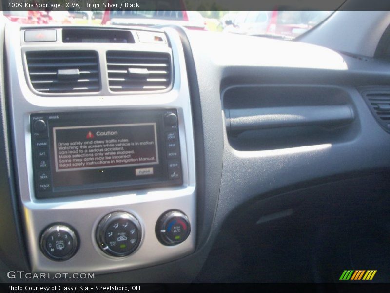 Bright Silver / Black 2009 Kia Sportage EX V6
