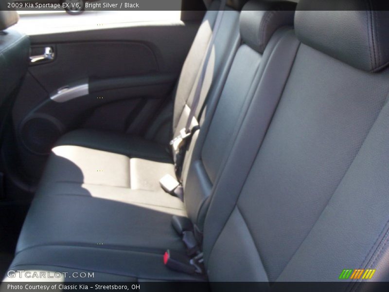 Bright Silver / Black 2009 Kia Sportage EX V6