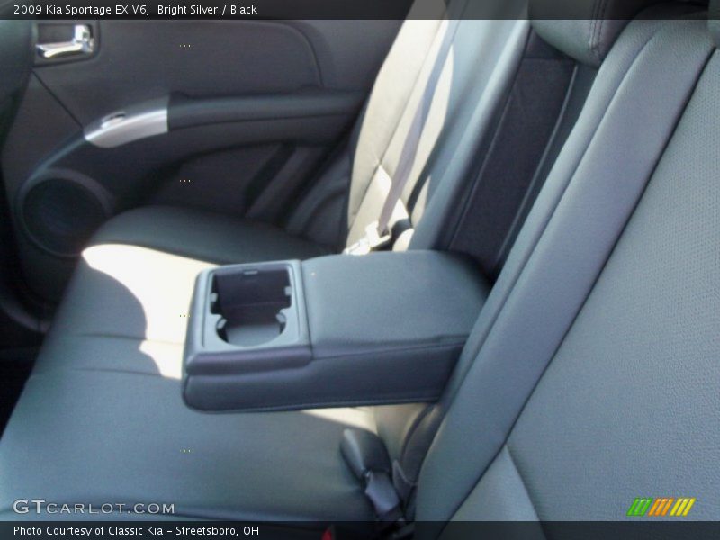 Bright Silver / Black 2009 Kia Sportage EX V6