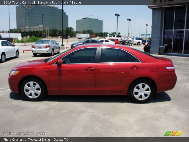 Barcelona Red Metallic / Bisque 2009 Toyota Camry LE