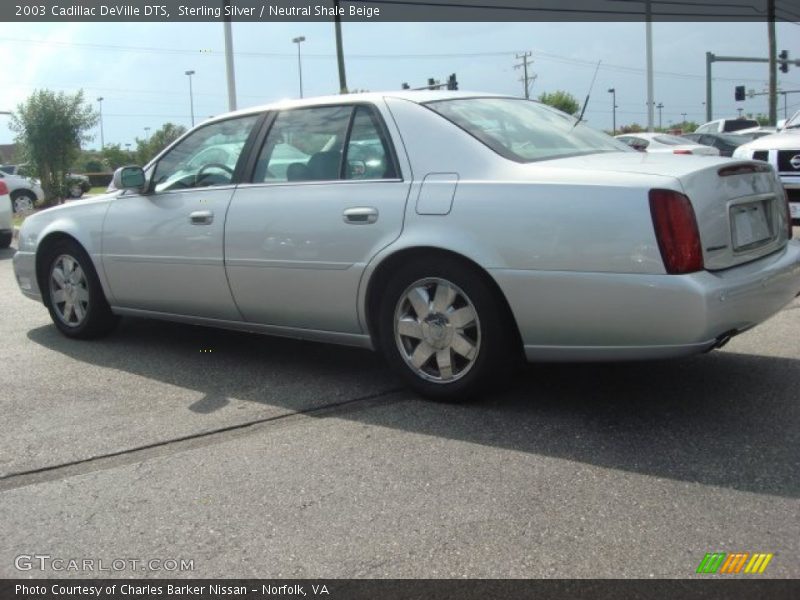 Sterling Silver / Neutral Shale Beige 2003 Cadillac DeVille DTS