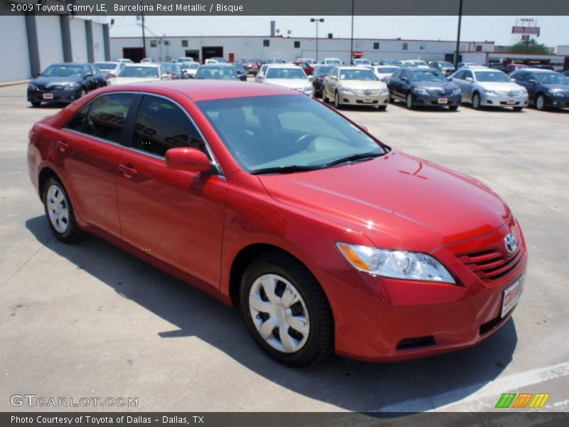 Barcelona Red Metallic / Bisque 2009 Toyota Camry LE