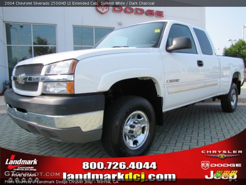 Summit White / Dark Charcoal 2004 Chevrolet Silverado 2500HD LS Extended Cab