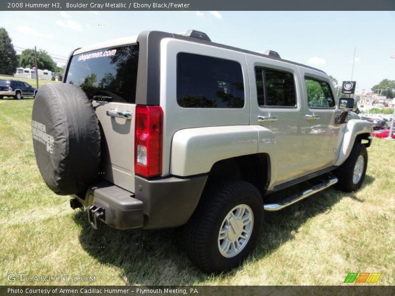 Boulder Gray Metallic / Ebony Black/Pewter 2008 Hummer H3