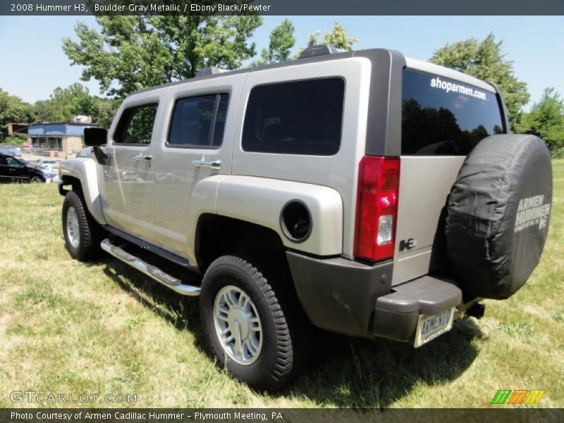 Boulder Gray Metallic / Ebony Black/Pewter 2008 Hummer H3