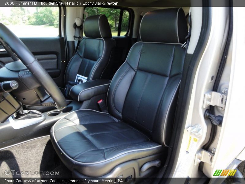  2008 H3  Ebony Black/Pewter Interior