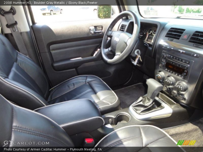  2008 H3  Ebony Black/Pewter Interior
