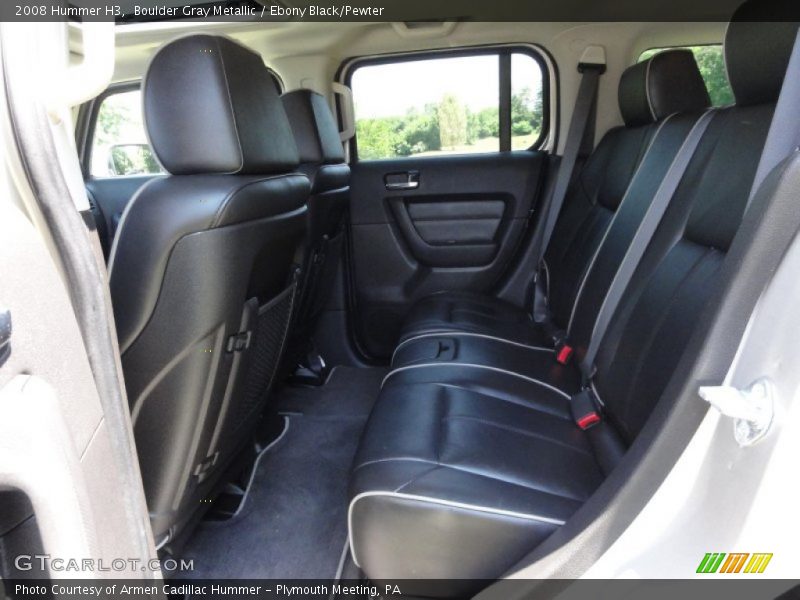  2008 H3  Ebony Black/Pewter Interior