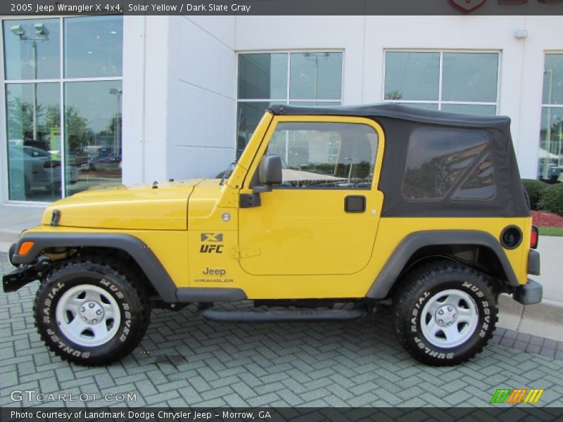 Solar Yellow / Dark Slate Gray 2005 Jeep Wrangler X 4x4