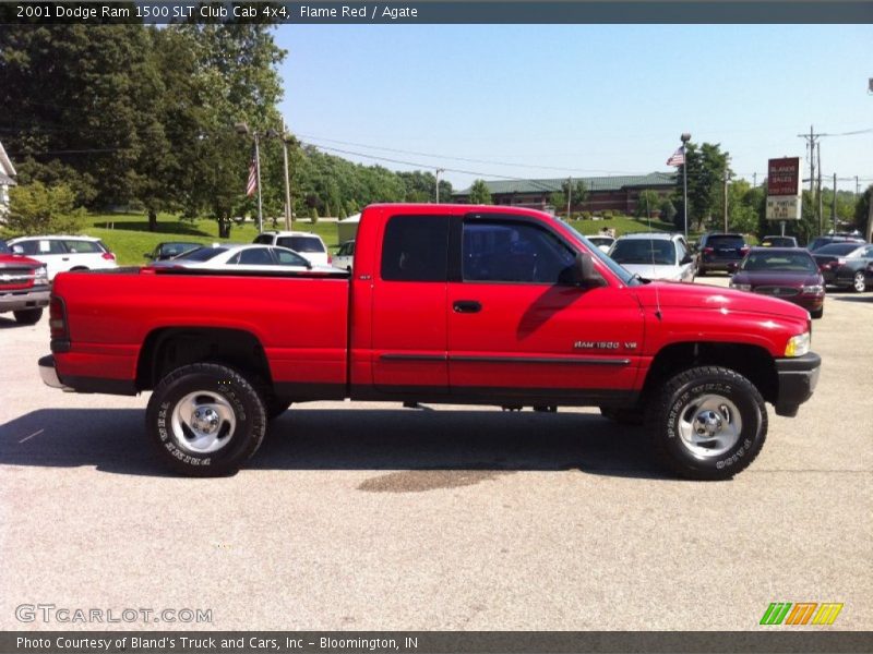 Flame Red / Agate 2001 Dodge Ram 1500 SLT Club Cab 4x4