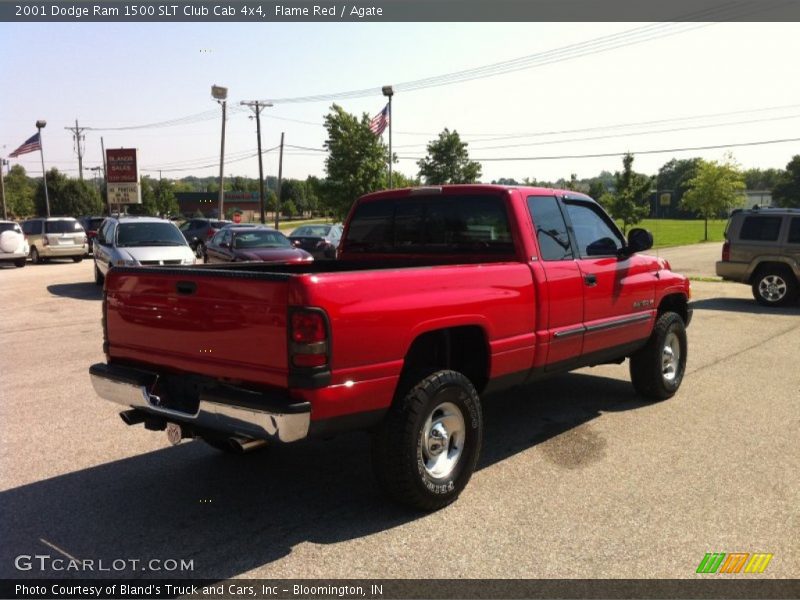 Flame Red / Agate 2001 Dodge Ram 1500 SLT Club Cab 4x4